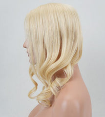 Peruca de integração | Linha PE com topper de cabelo de cutícula virgem de seda 