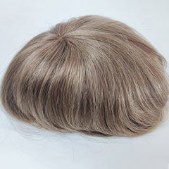 Base fina mono de vários tamanhos com peruca NPU, sistema de cabelo durável para homens 