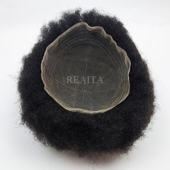 FL Afro curl Human Hair Full Lace 8 X 10" Hair Piece Men Toupee
