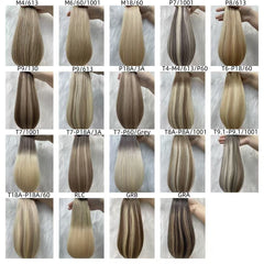 Topper de cabelo humano Remy com presilhas, sistema de cabelo feminino 
